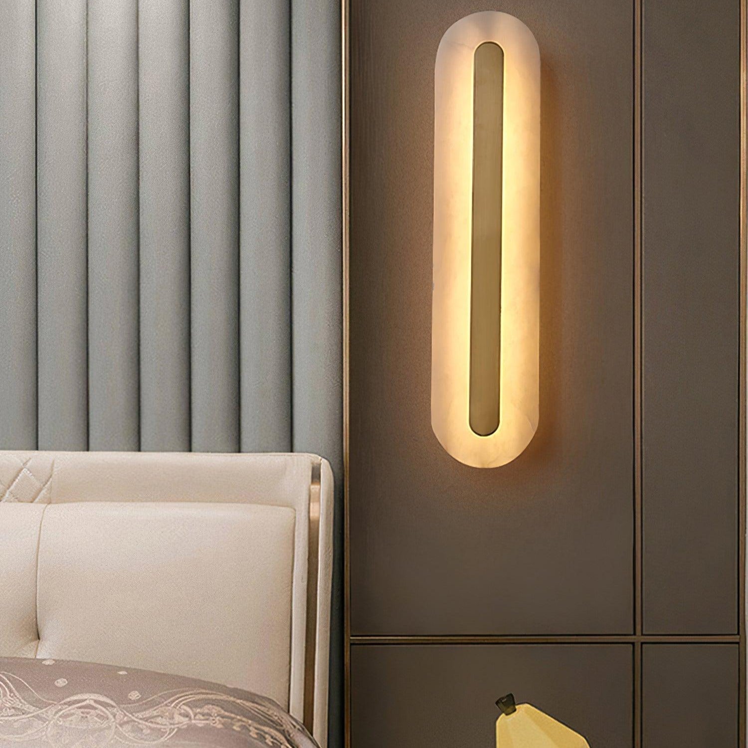 Hurn Alabaster Rounded Wall Lamp - Neutralighting
