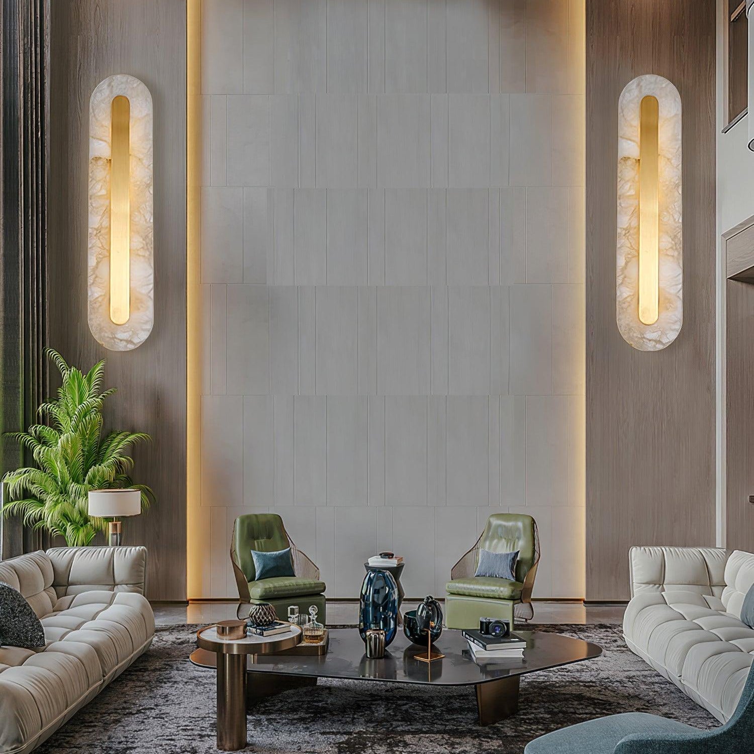 Hurn Alabaster Rounded Wall Lamp - Neutralighting