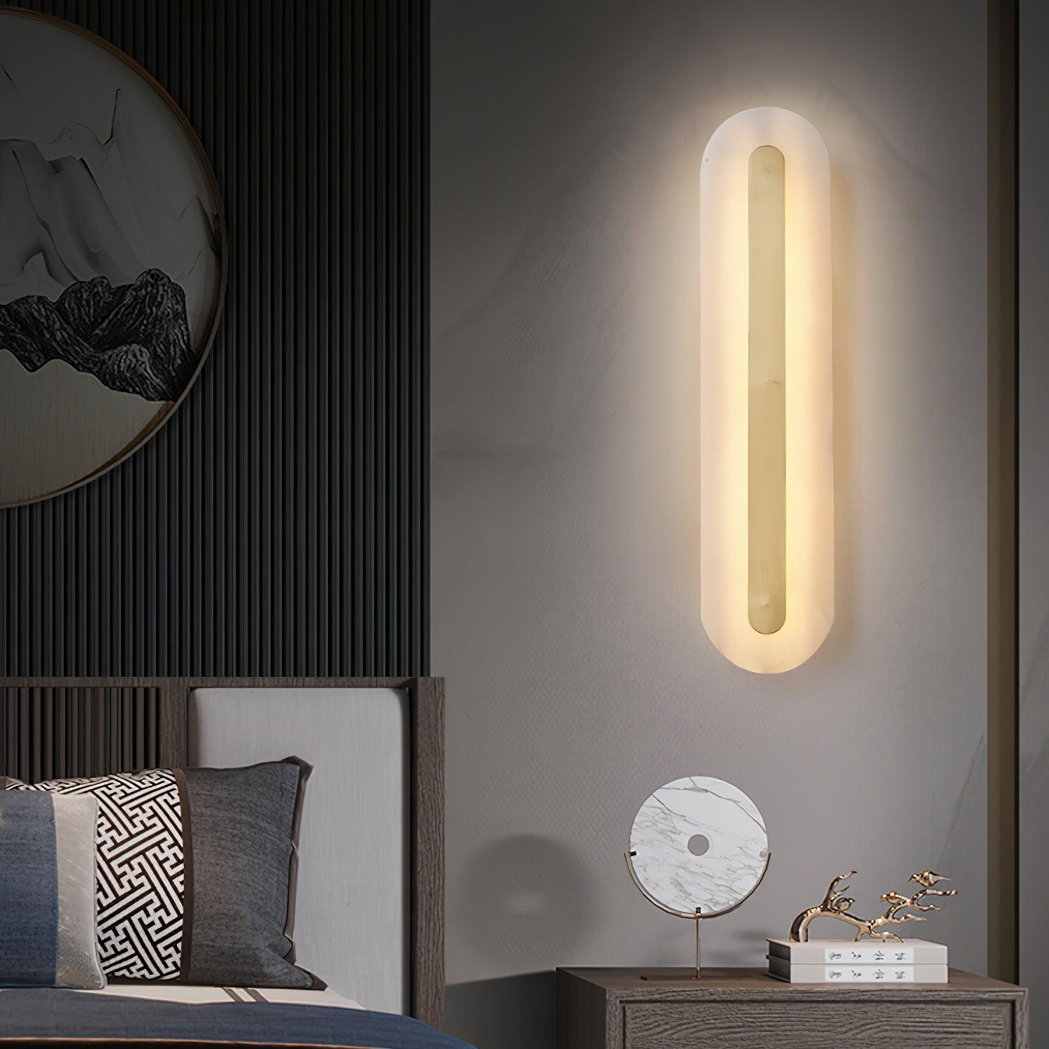 Hurn Alabaster Rounded Wall Lamp - Neutralighting