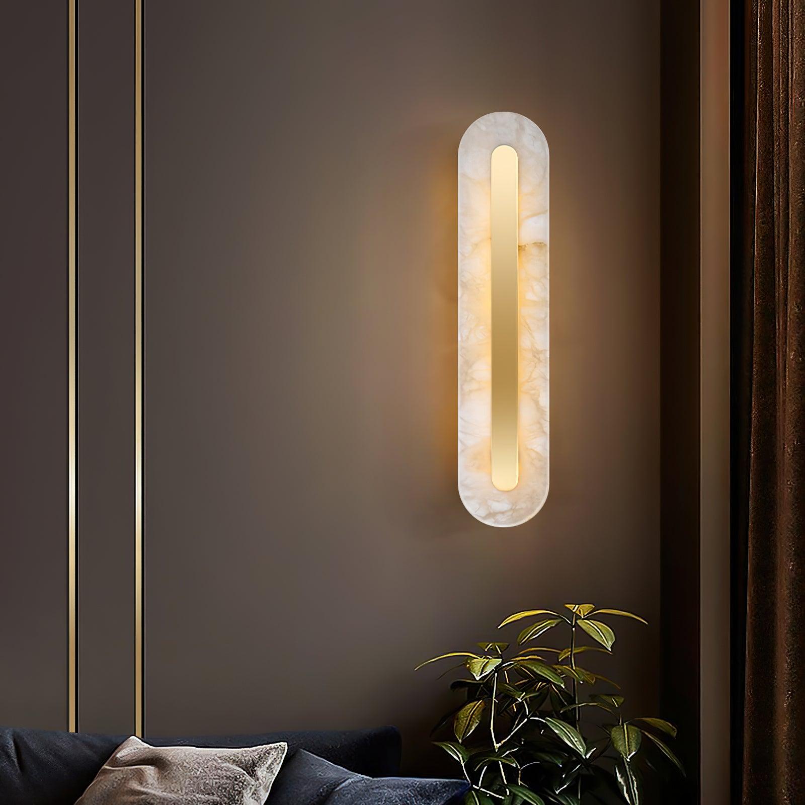 Hurn Alabaster Rounded Wall Lamp - Neutralighting