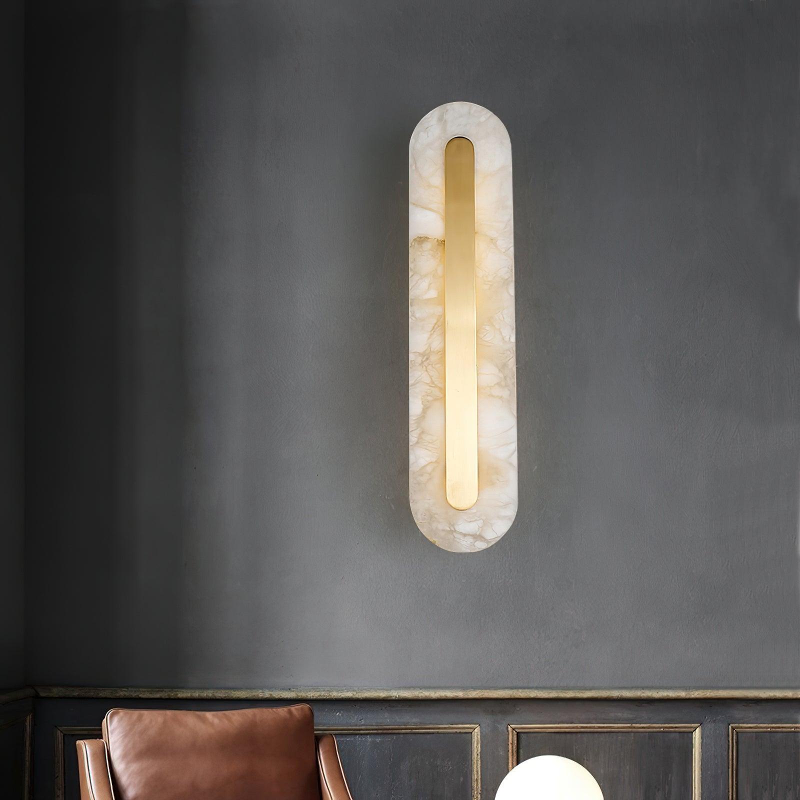Hurn Alabaster Rounded Wall Lamp - Neutralighting