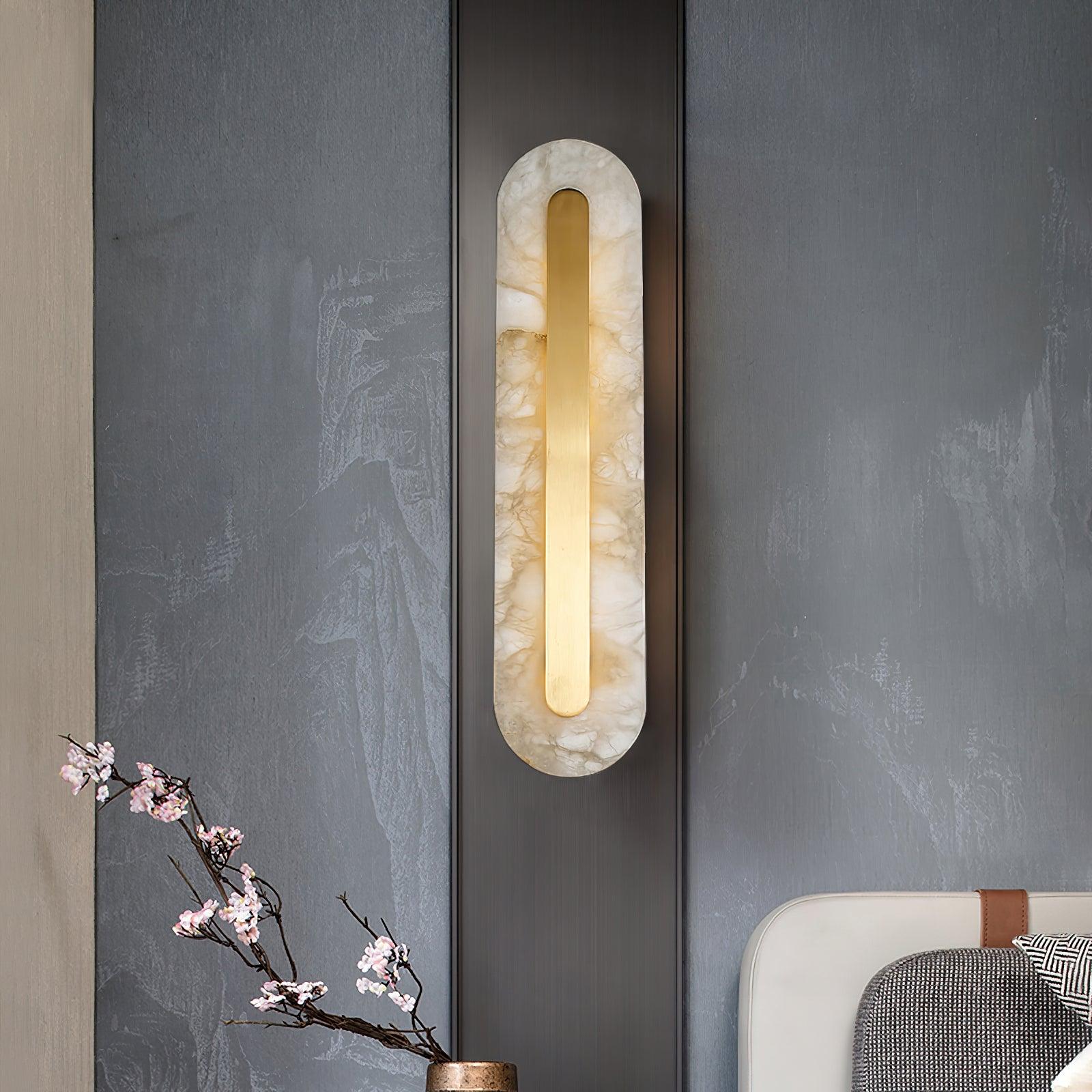 Hurn Alabaster Rounded Wall Lamp - Neutralighting