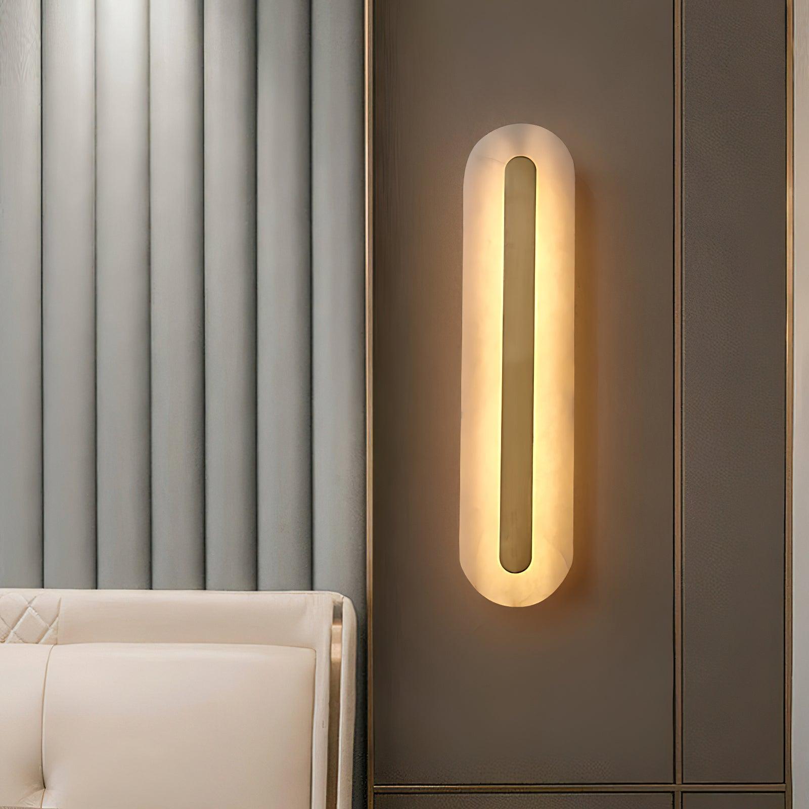 Hurn Alabaster Rounded Wall Lamp - Neutralighting