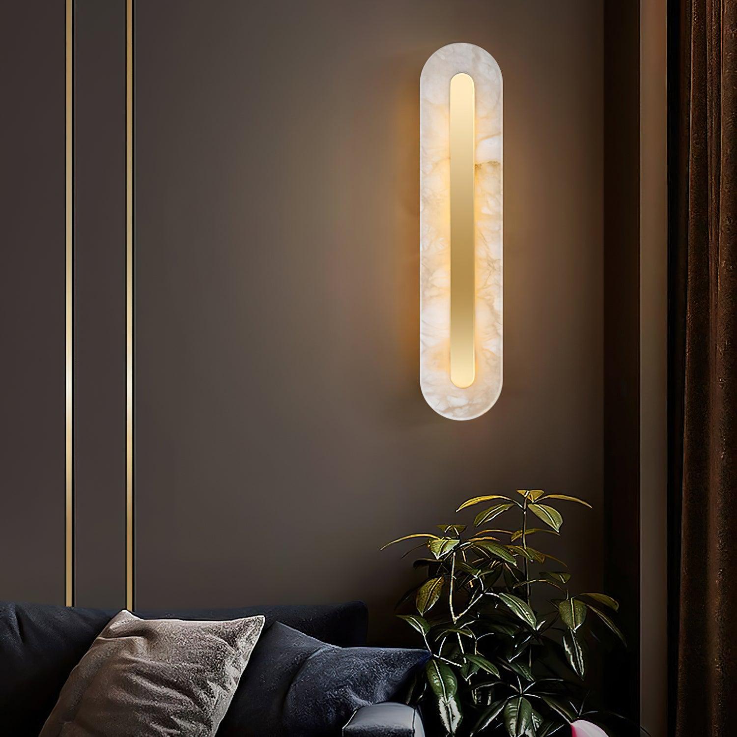 Hurn Alabaster Rounded Wall Lamp - Neutralighting