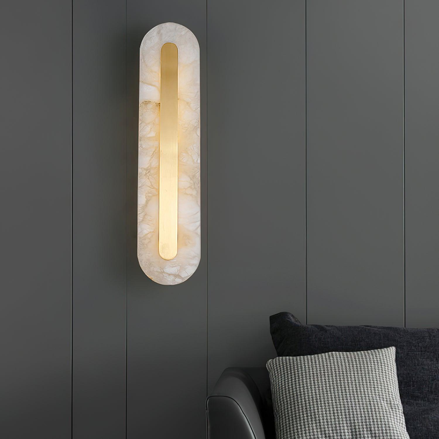 Kristy Alabaster Rounded Wall Lamp - Neutralighting