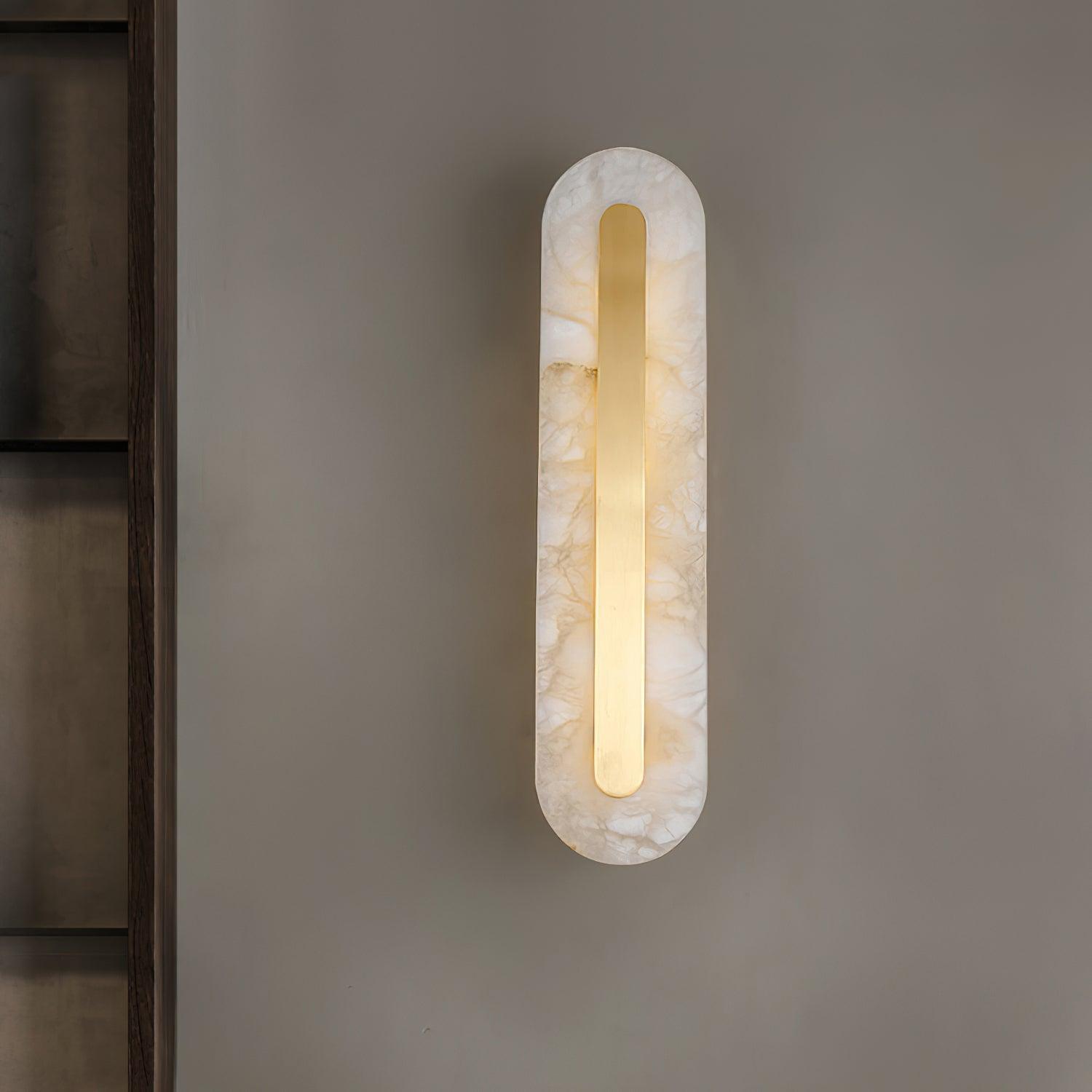 Hurn Alabaster Rounded Wall Lamp - Neutralighting