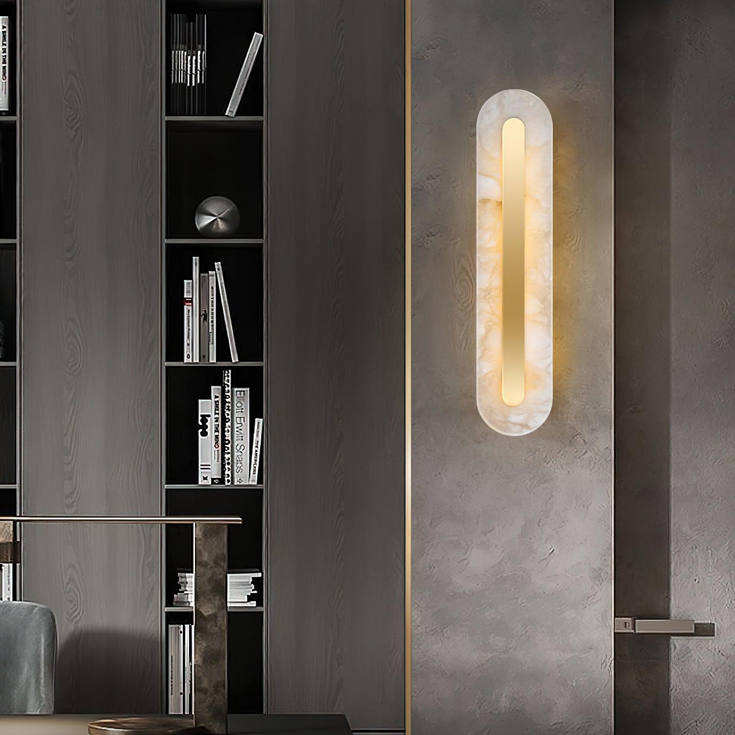 Hurn Alabaster Rounded Wall Lamp - Neutralighting