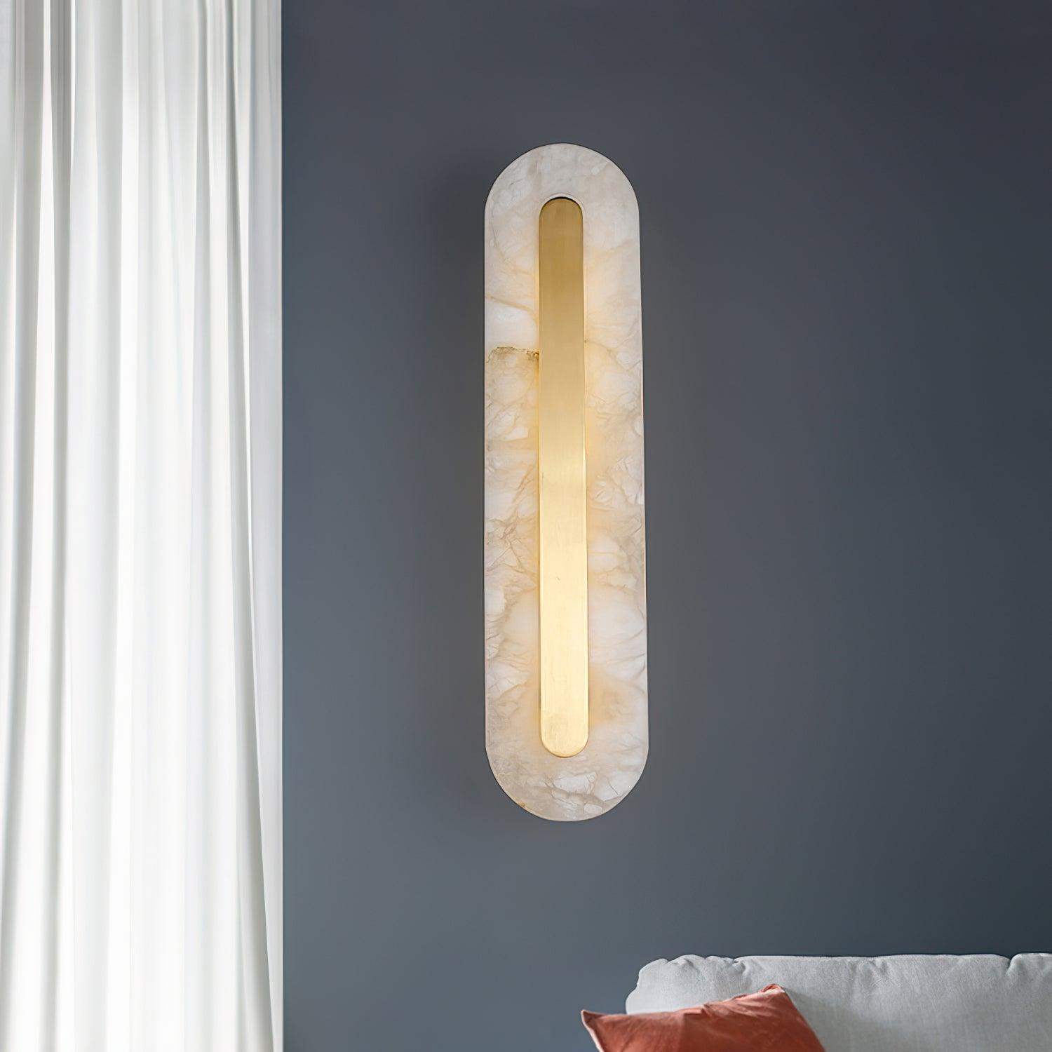 Hurn Alabaster Rounded Wall Lamp - Neutralighting