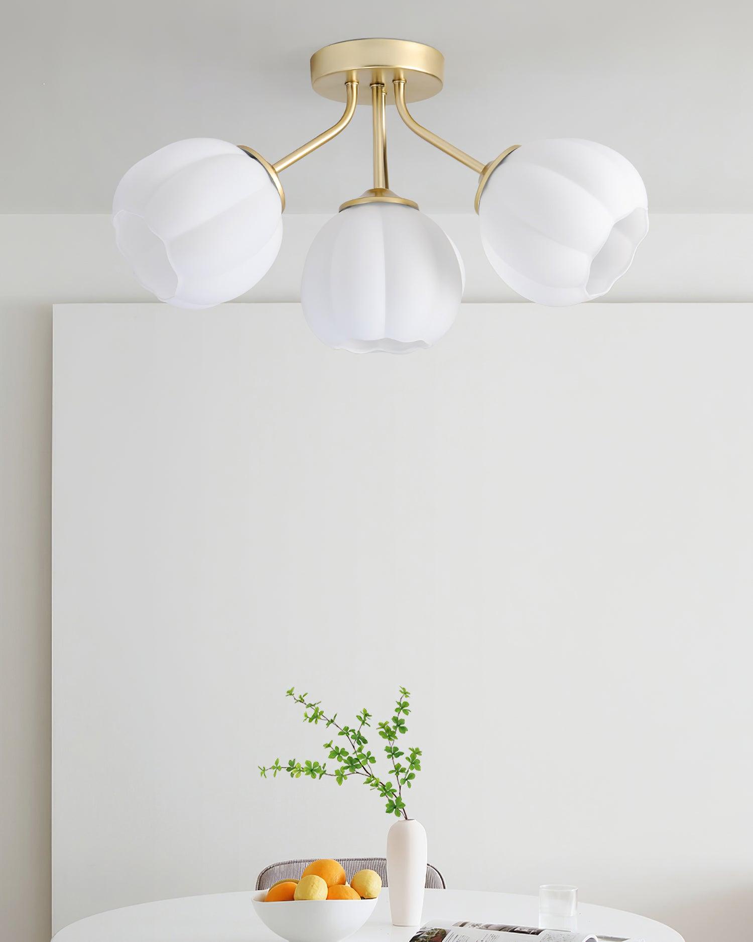 Ceiling Light Petal Globe Cluster Soft Glow Romantic Floral - Neutralighting