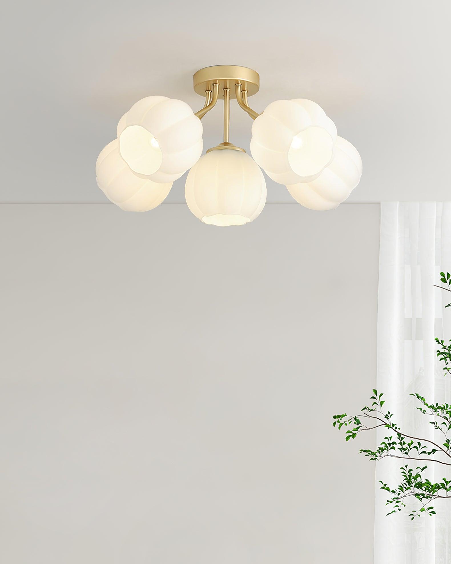 Ceiling Light Petal Globe Cluster Soft Glow Romantic Floral - Neutralighting