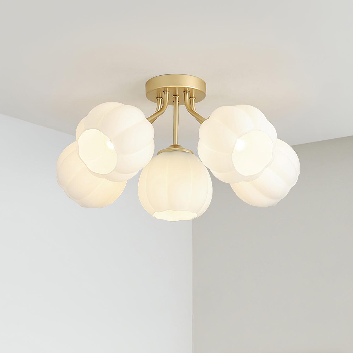 Ceiling Light Petal Globe Cluster Soft Glow Romantic Floral - Neutralighting