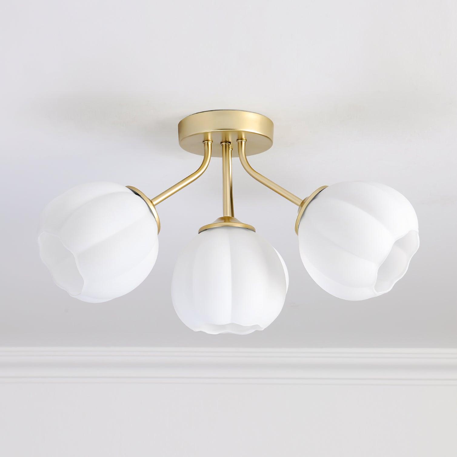 Ceiling Light Petal Globe Cluster Soft Glow Romantic Floral - Neutralighting