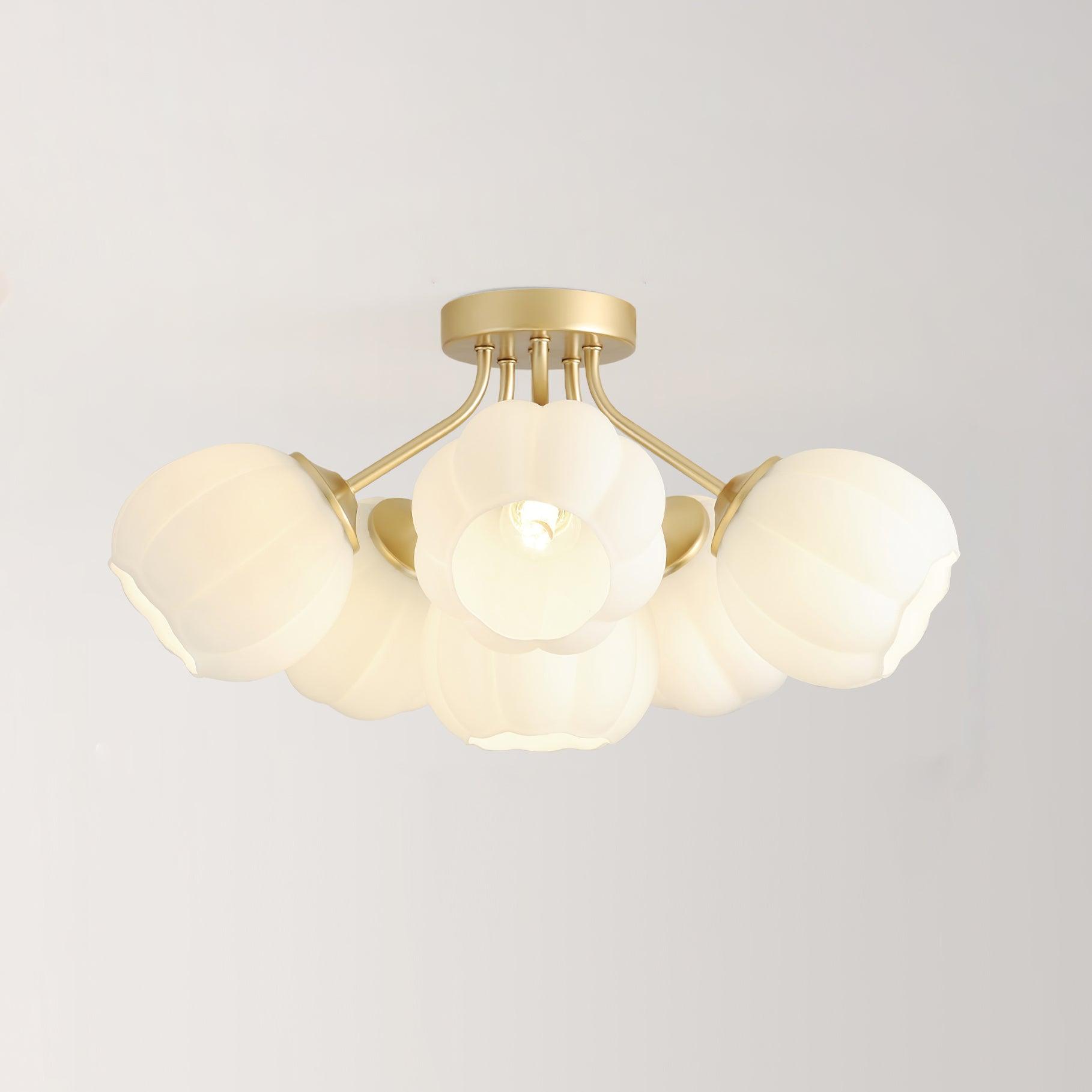 Ceiling Light Petal Globe Cluster Soft Glow Romantic Floral - Neutralighting