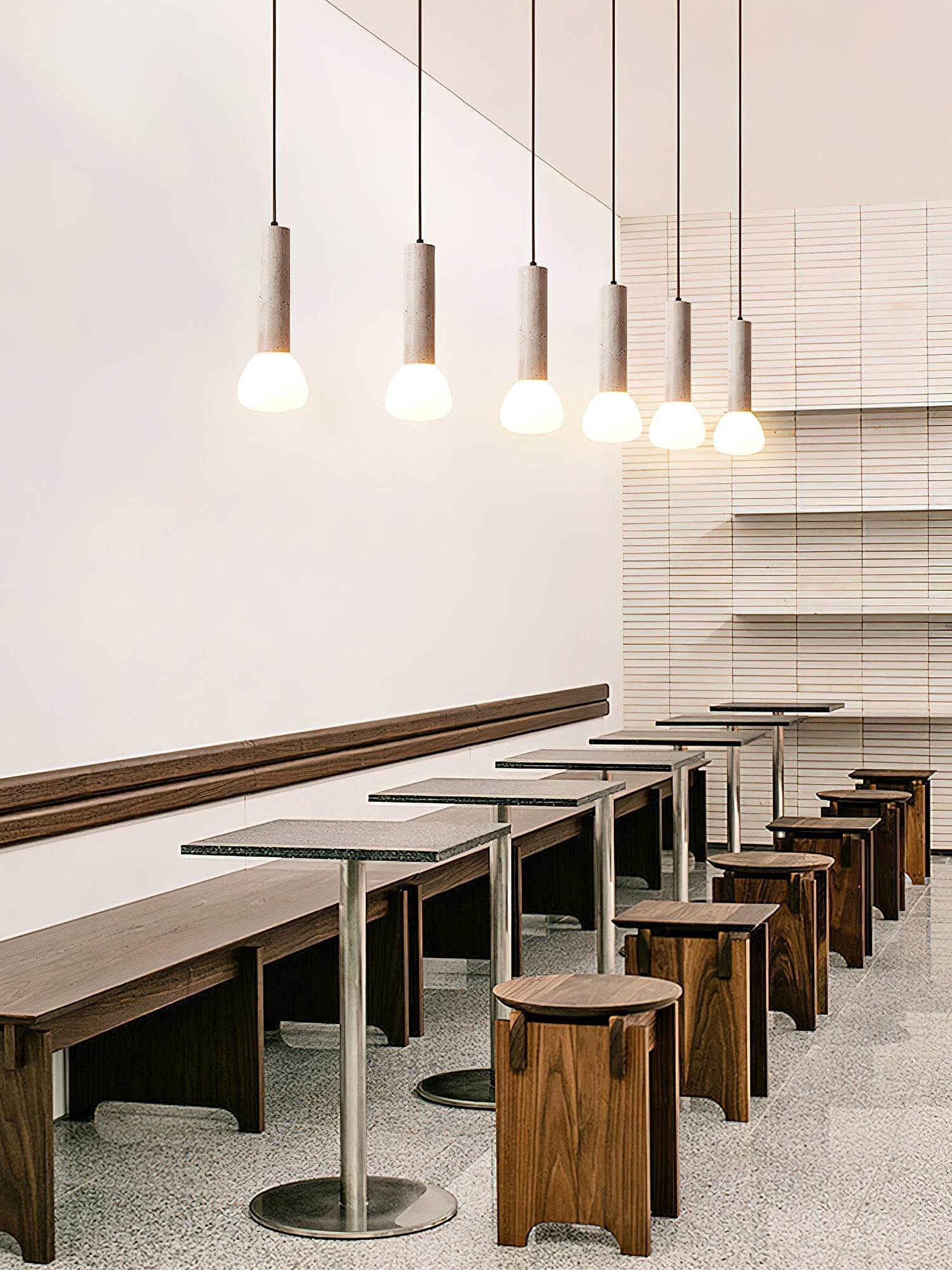 Cicaris Minimalist Travertine Pendant Light - Neutralighting