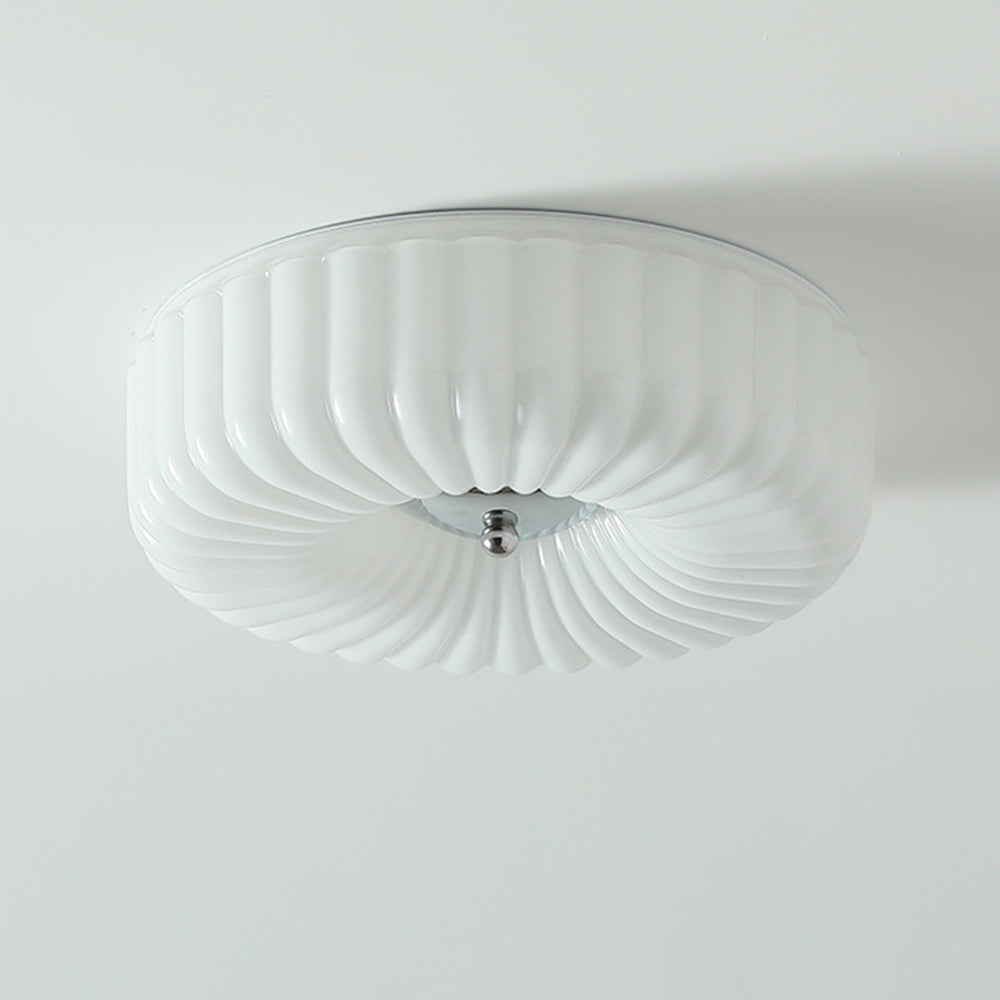 Arisha Modern LED Glass Flush Mount Ceiling Light Bedroom
