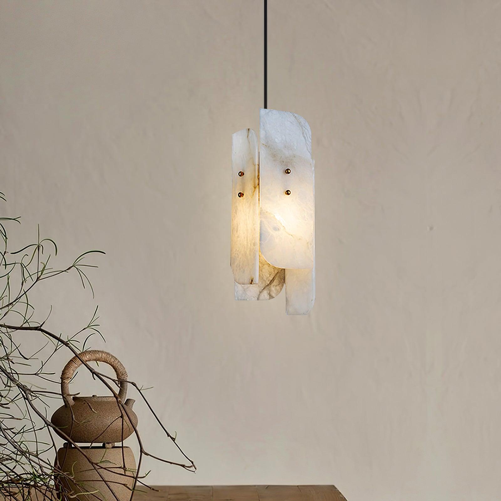 Vicarus Layered Alabaster Pendant Light - Neutralighting