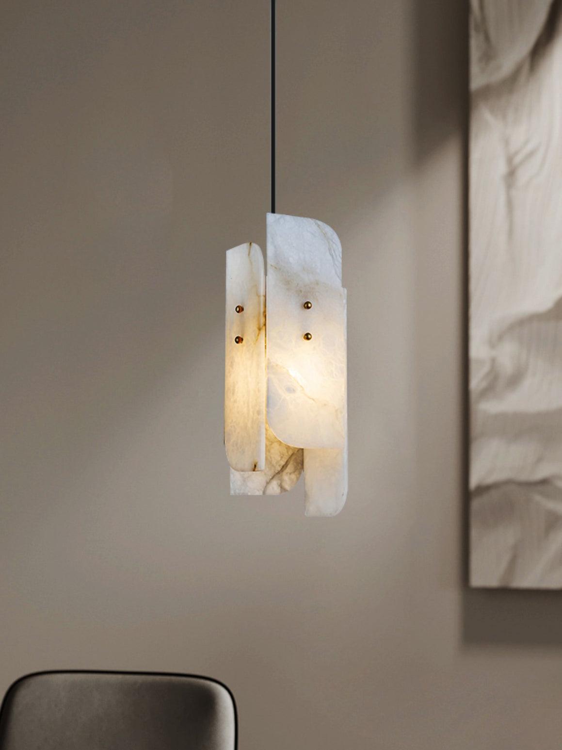 Vicarus Layered Alabaster Pendant Light - Neutralighting