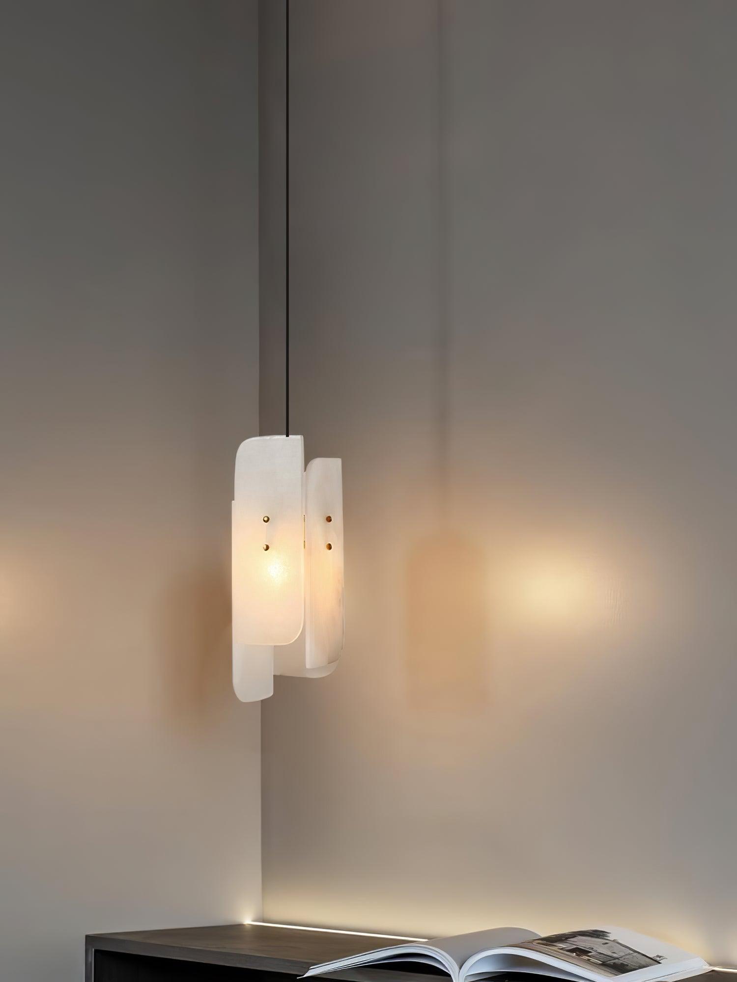 Vicarus Layered Alabaster Pendant Light - Neutralighting
