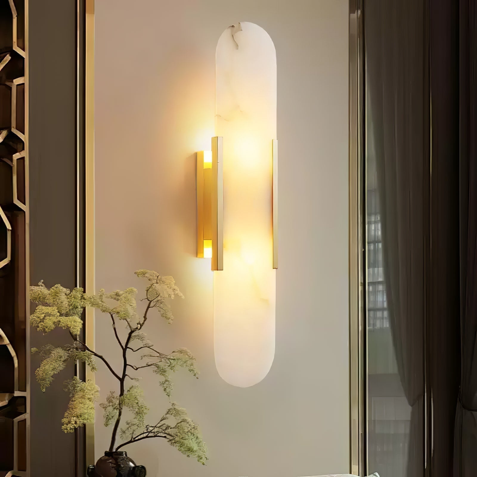 Veo Luxury Alabaster Wall Lamp