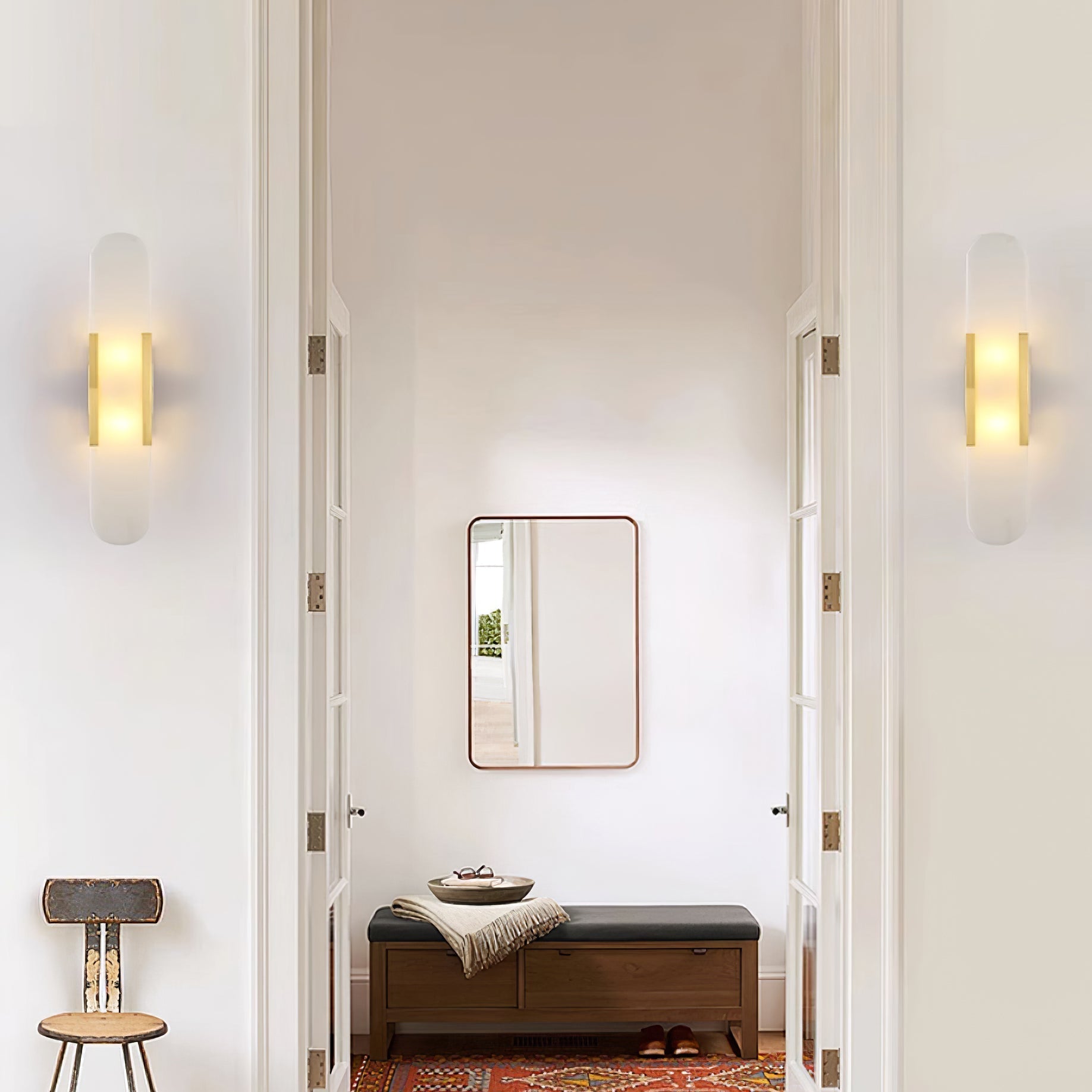 Veo Luxury Alabaster Wall Lamp