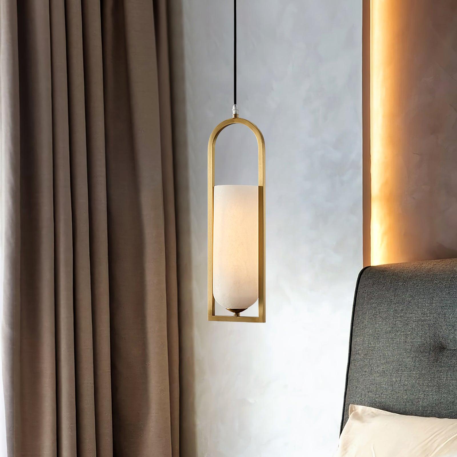 Aethyn Arch Alabaster Pendant Light - Neutralighting