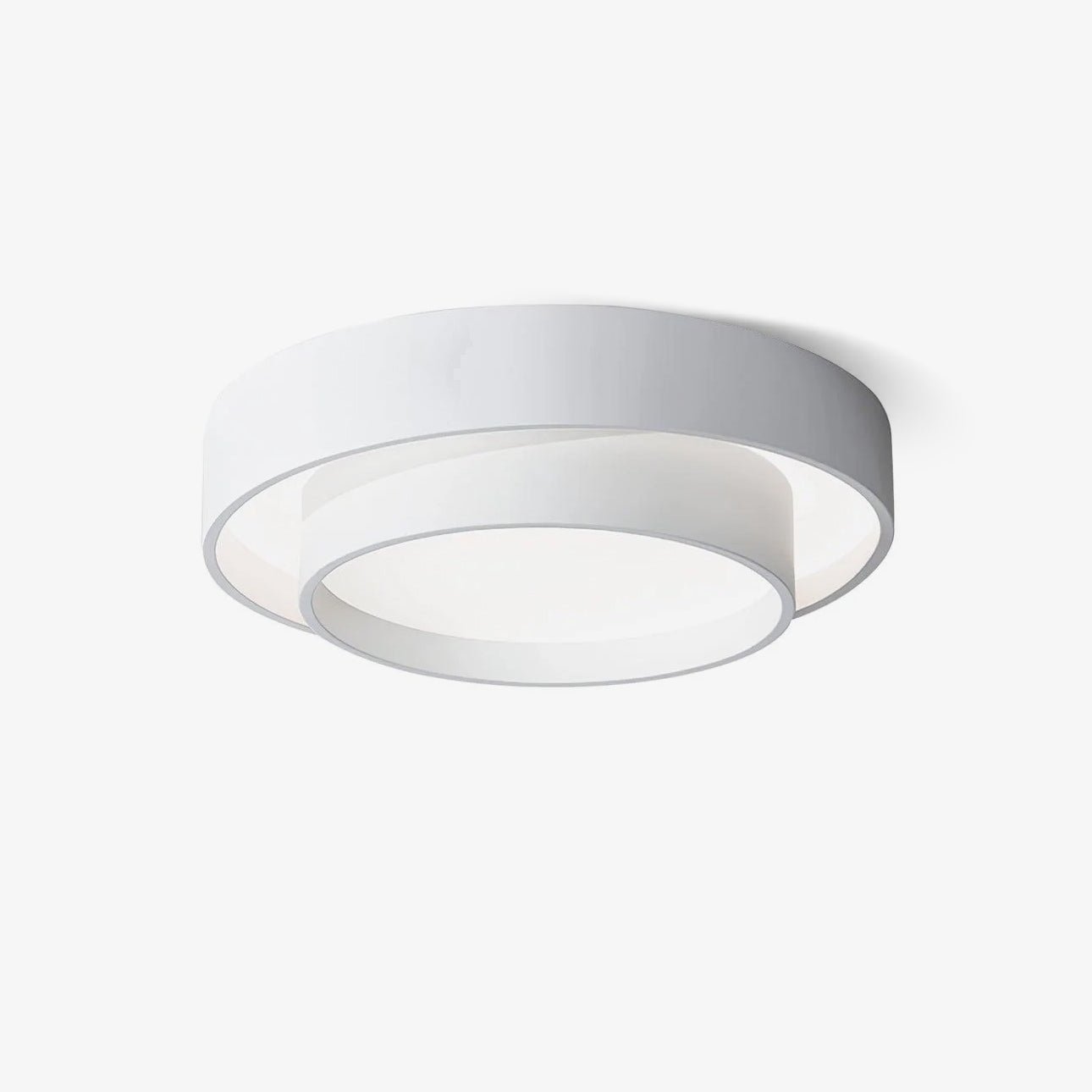 Orina Ceiling Lamp Double Ring Gray&Black&White Cylinder shape - Neutralighting