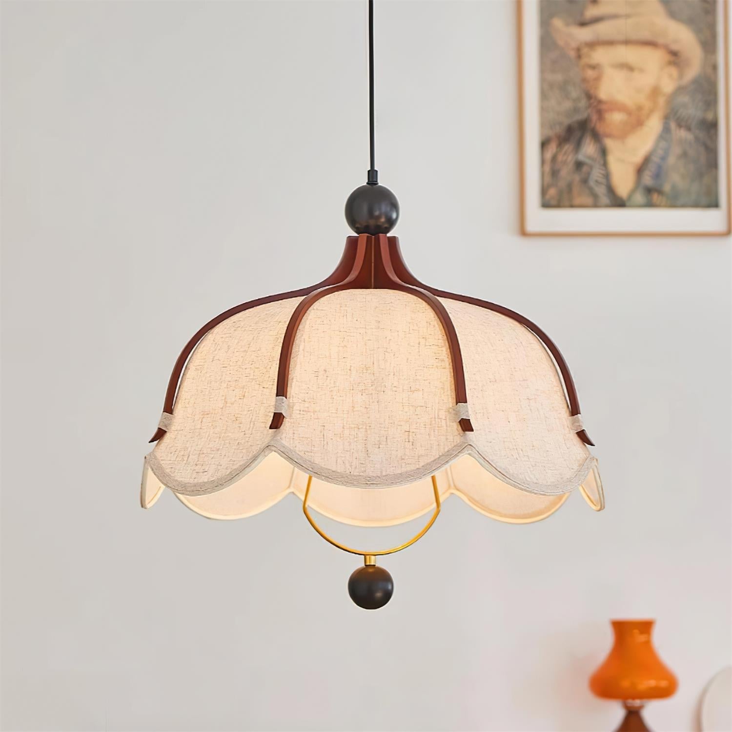 Feyno Vintage Fabric Pendant Light - Neutralighting