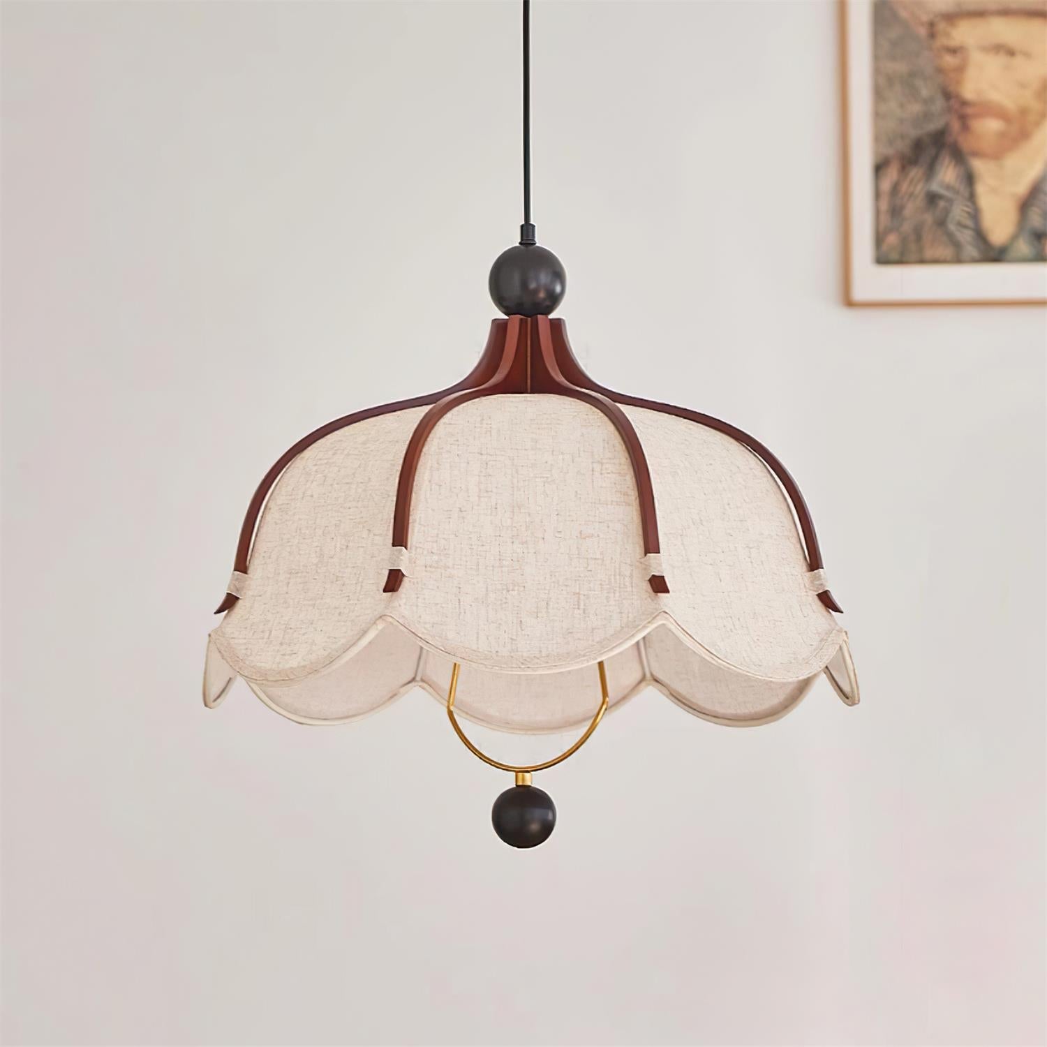 Feyno Vintage Fabric Pendant Light - Neutralighting