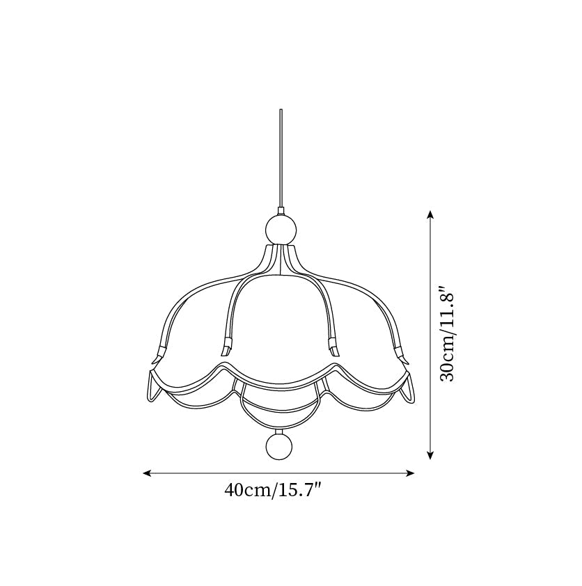 Feyno Vintage Fabric Pendant Light - Neutralighting