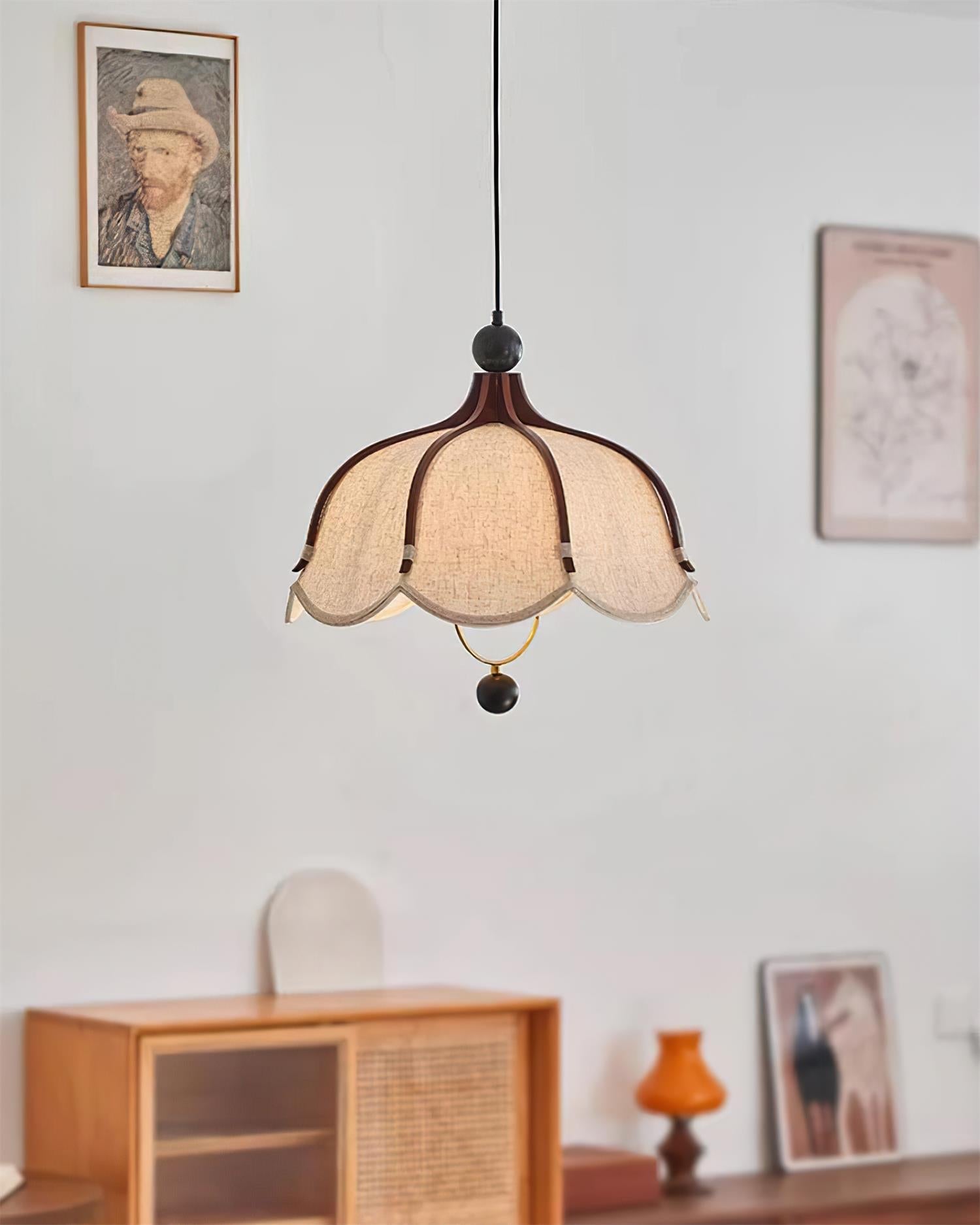 Feyno Vintage Fabric Pendant Light - Neutralighting
