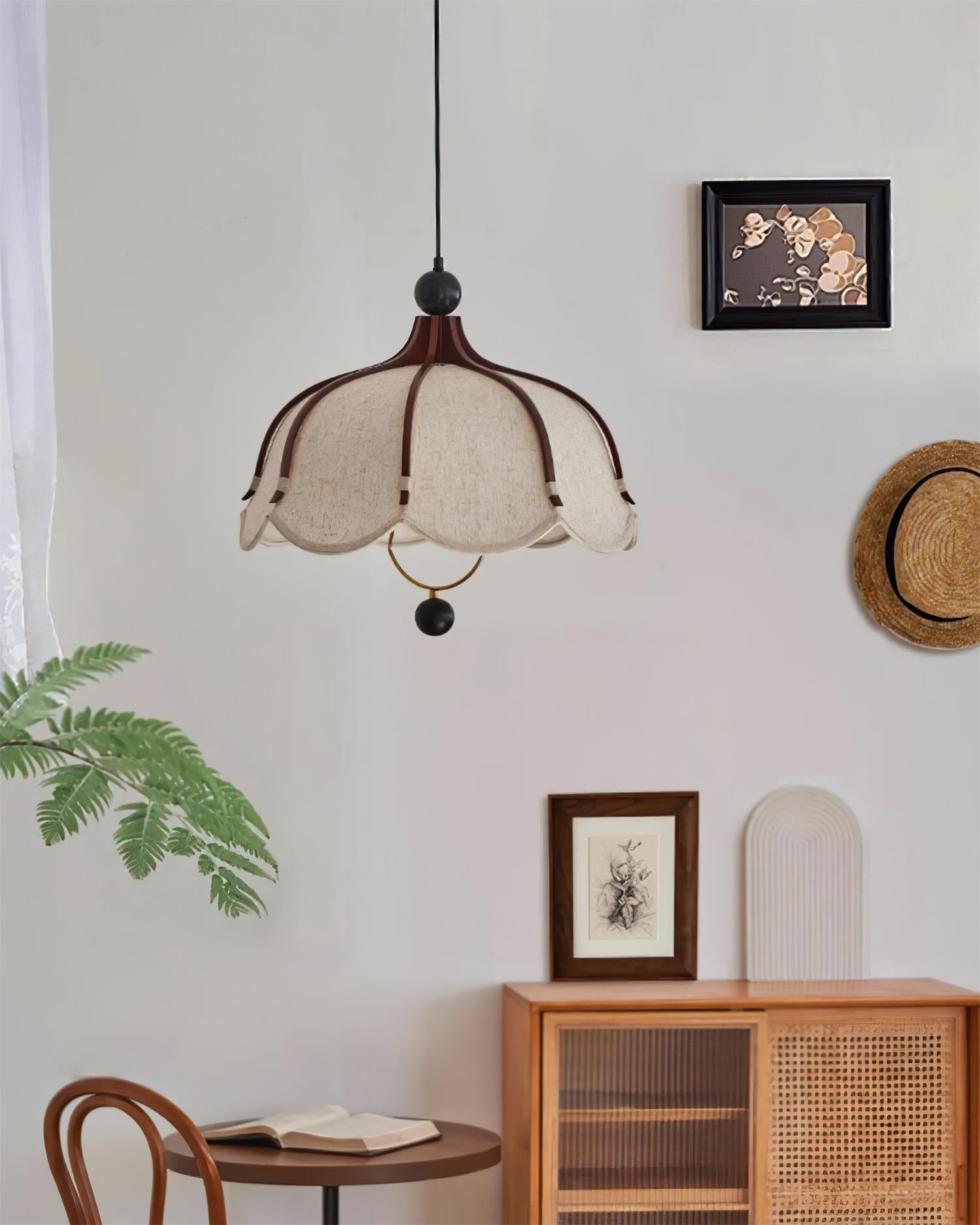 Feyno Vintage Fabric Pendant Light - Neutralighting