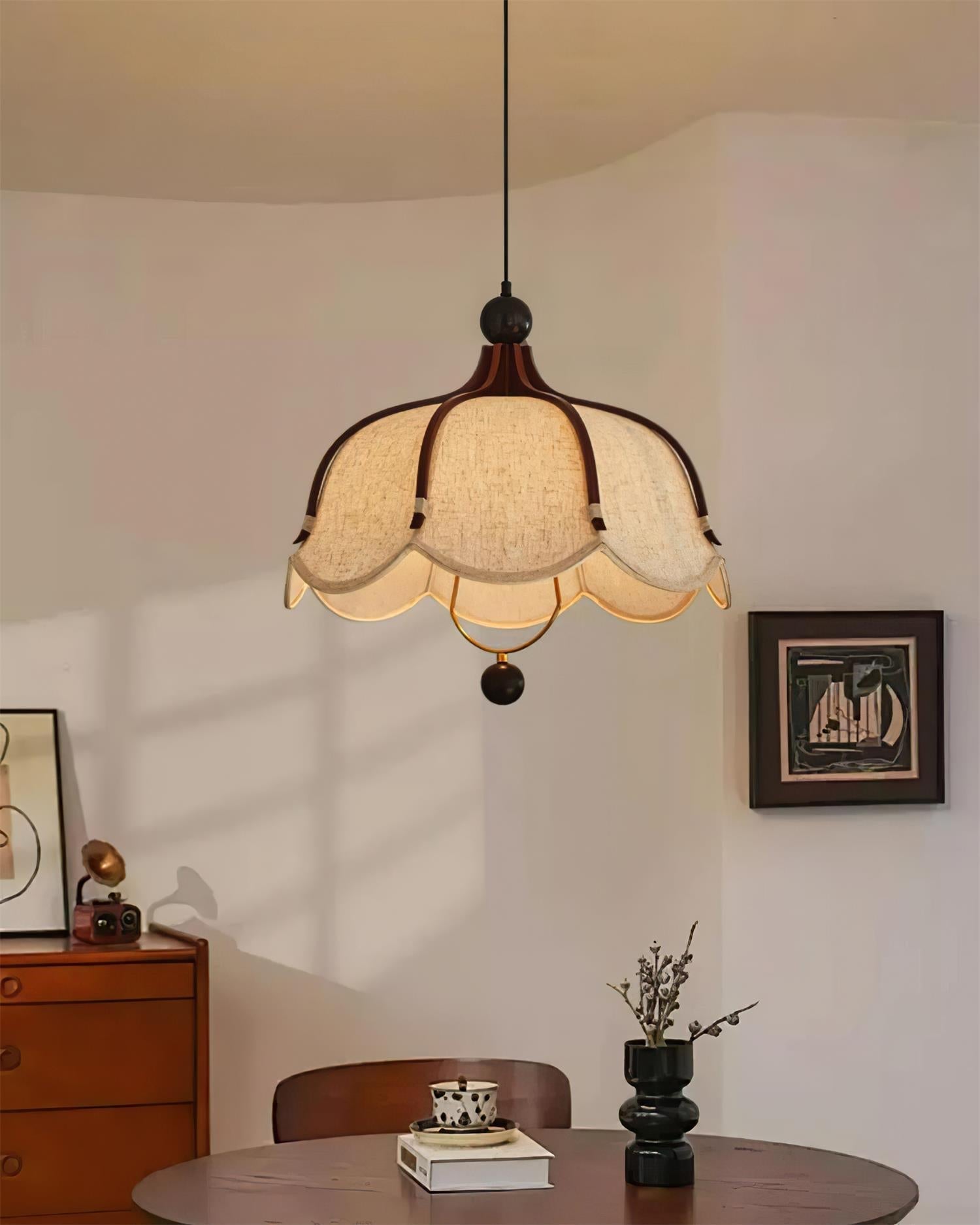 Feyno Vintage Fabric Pendant Light - Neutralighting