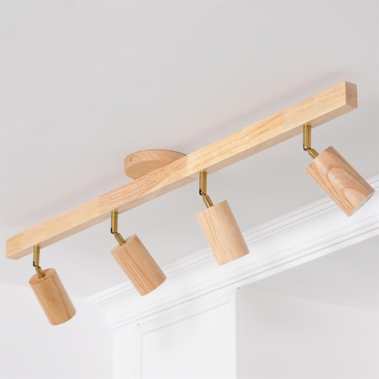 Veril Track Lighting Spotlight Wood - Neutralighting