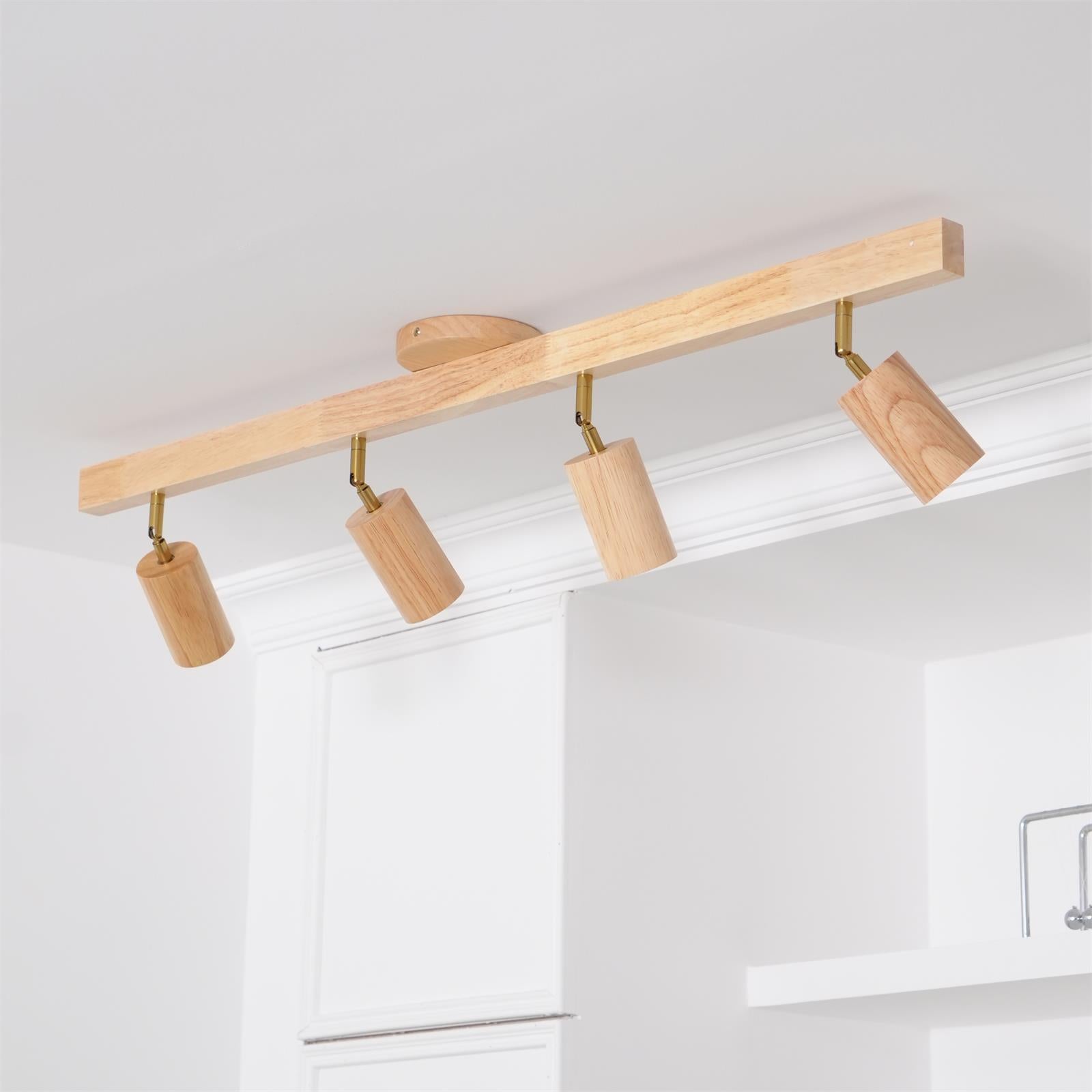 Veril Track Lighting Spotlight Wood - Neutralighting