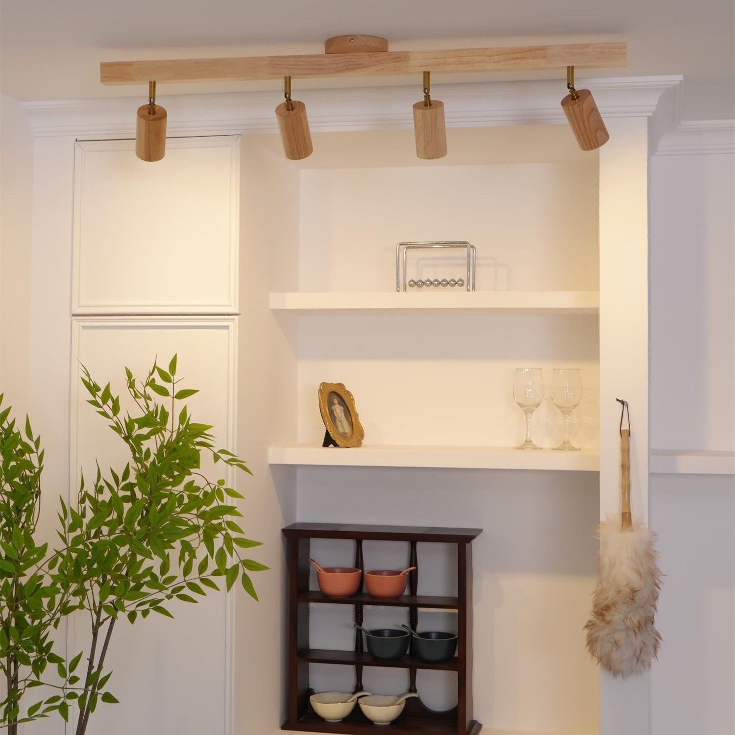 Veril Track Lighting Spotlight Wood - Neutralighting
