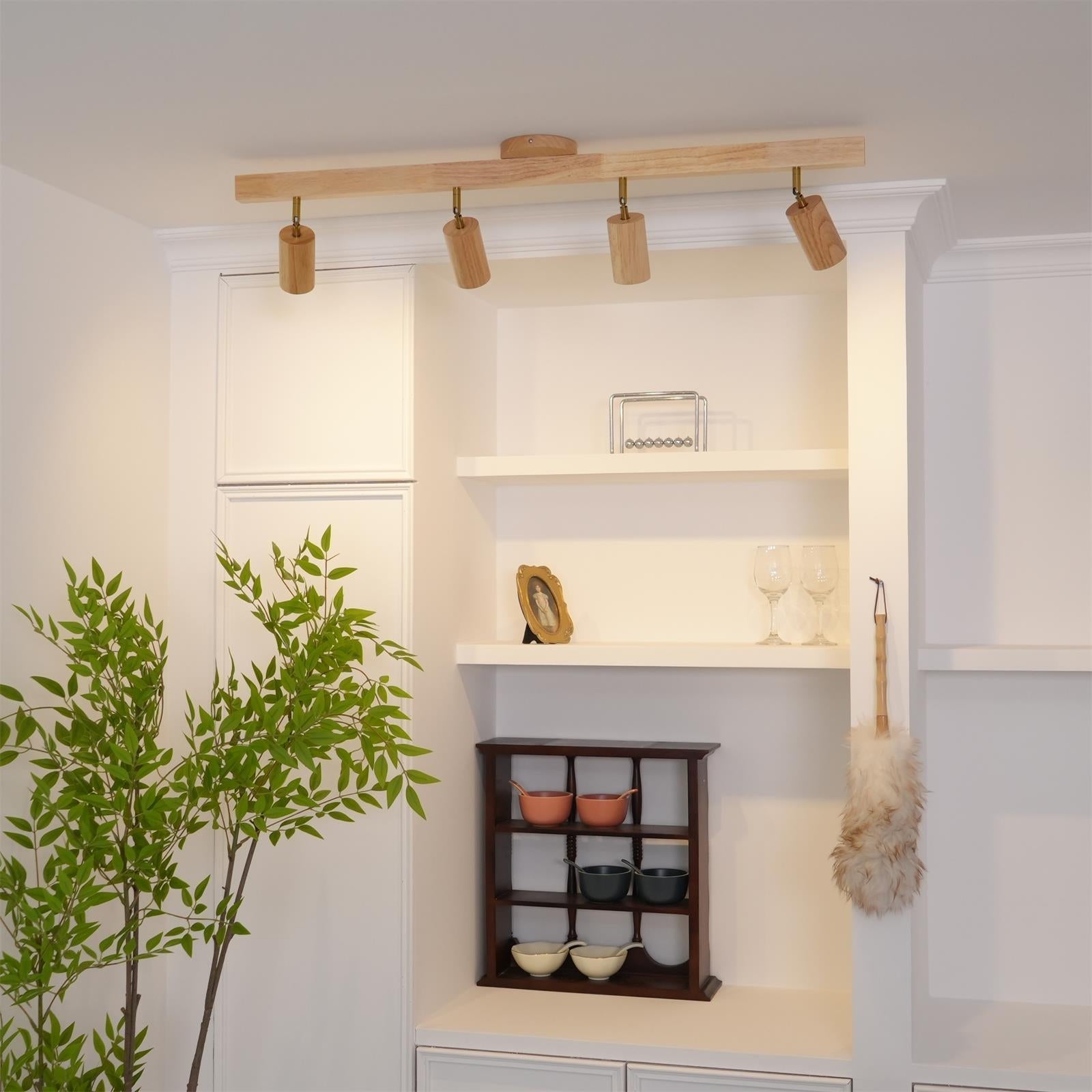 Veril Track Lighting Spotlight Wood - Neutralighting