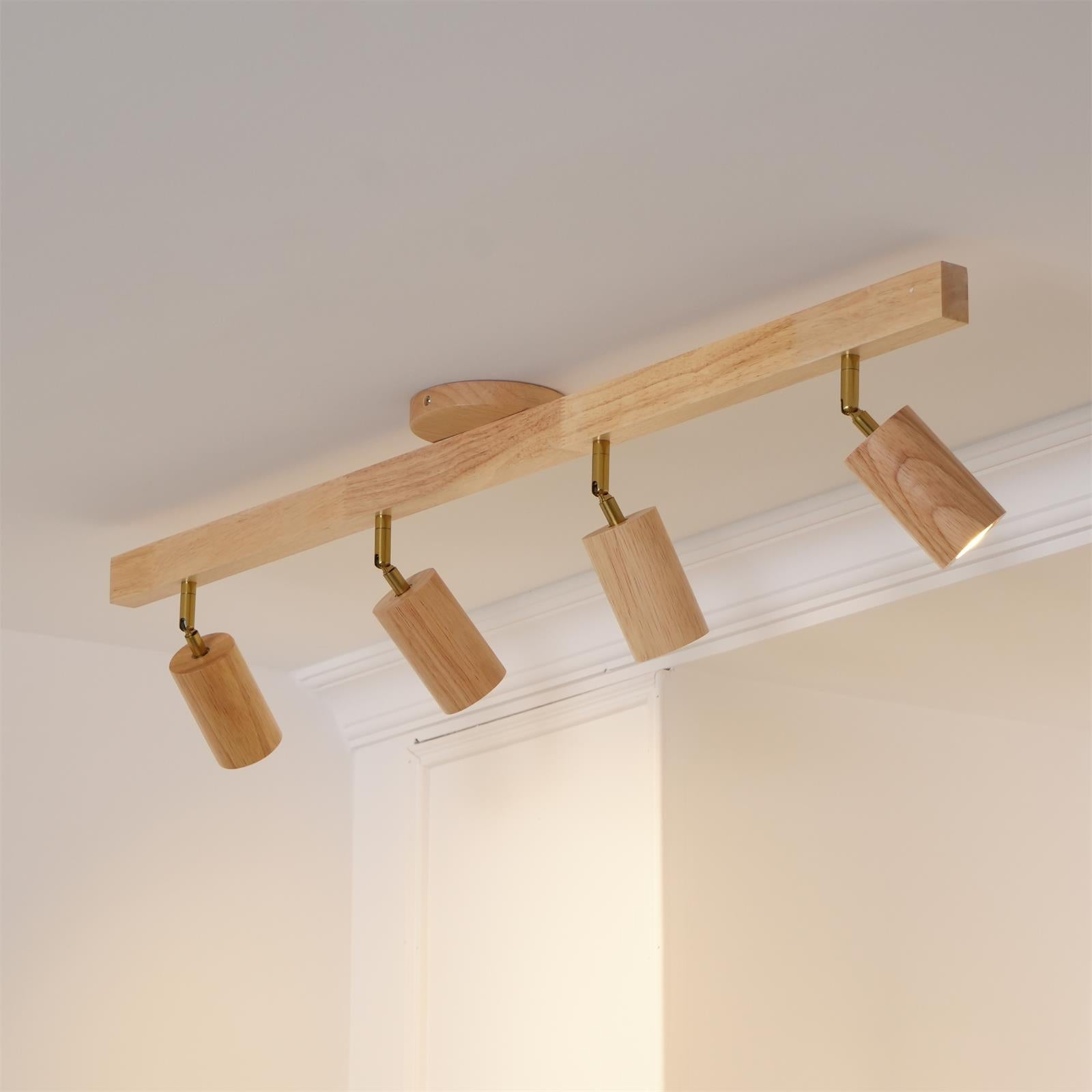Veril Track Lighting Spotlight Wood - Neutralighting