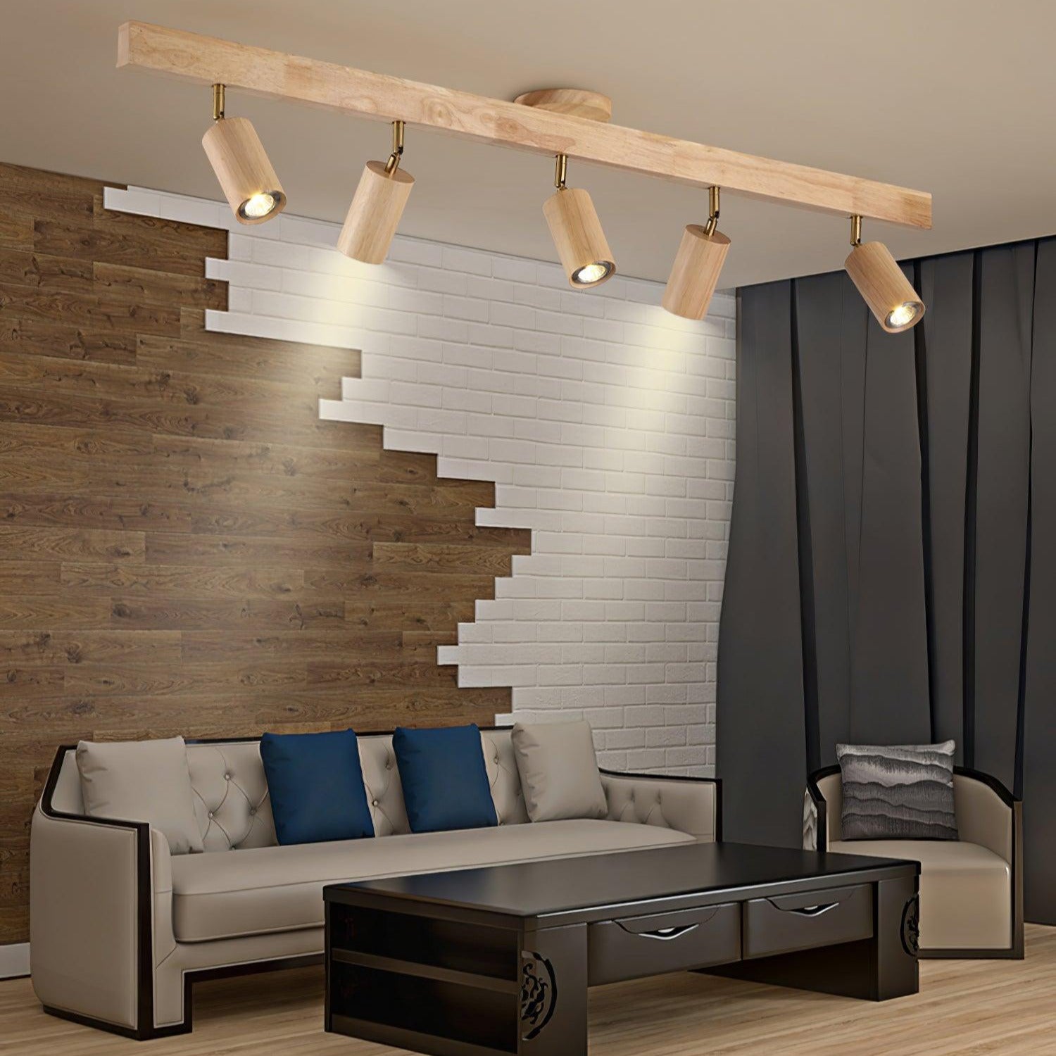 Veril Track Lighting Spotlight Wood - Neutralighting