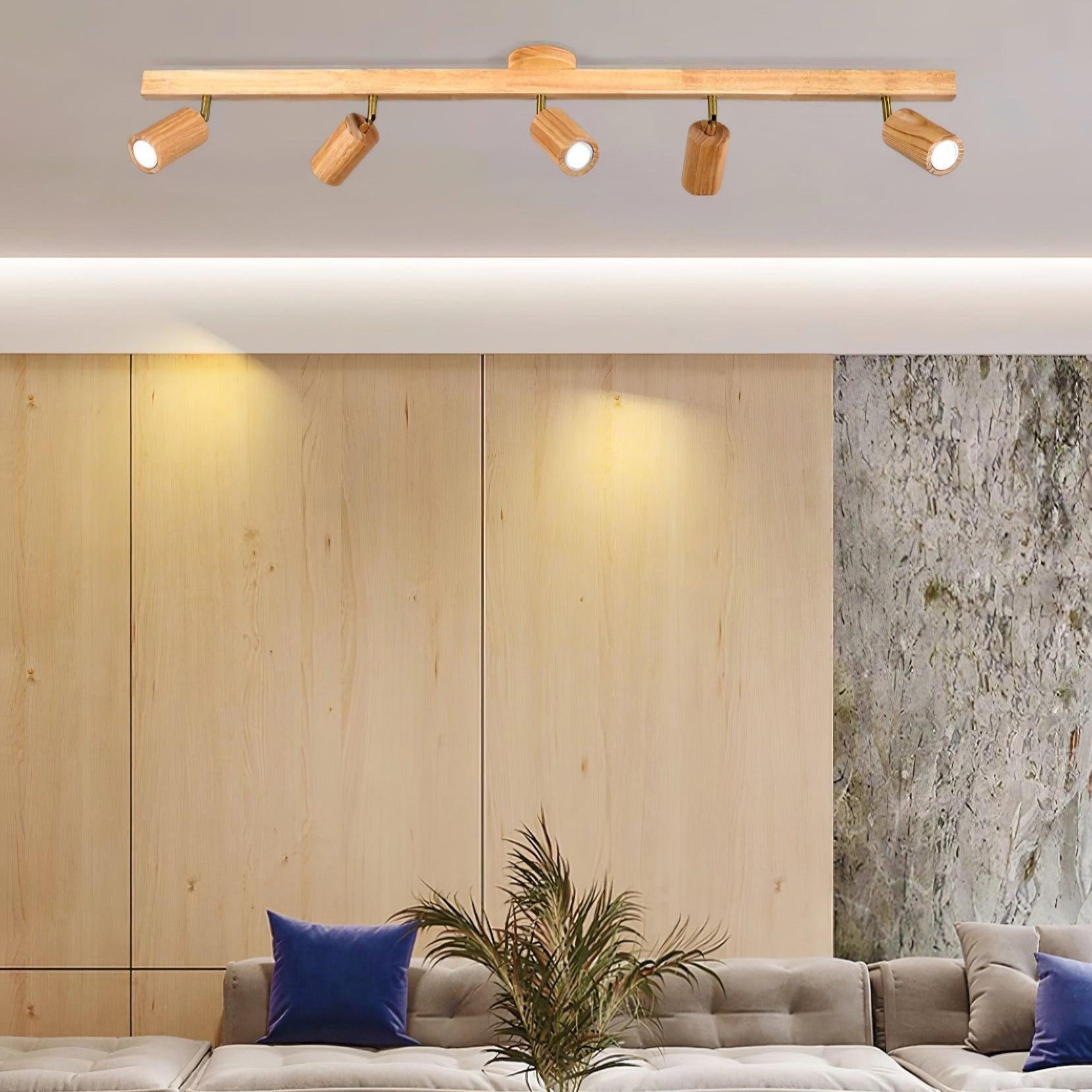 Veril Track Lighting Spotlight Wood - Neutralighting