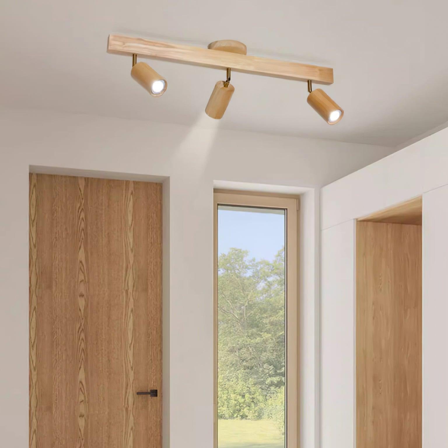 Veril Track Lighting Spotlight Wood - Neutralighting