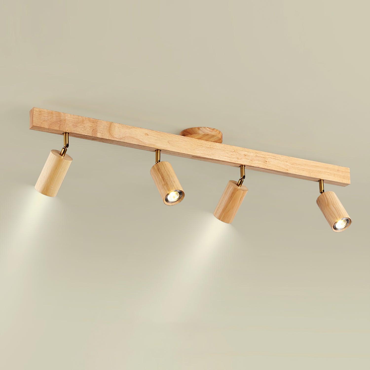 Veril Track Lighting Spotlight Wood - Neutralighting
