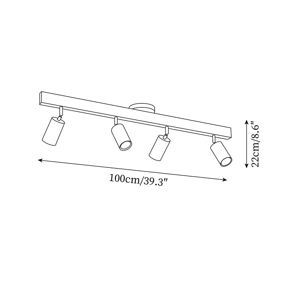 Veril Track Lighting Spotlight Wood - Neutralighting