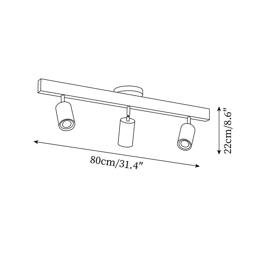 Veril Track Lighting Spotlight Wood - Neutralighting