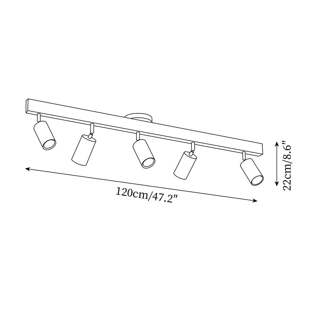 Veril Track Lighting Spotlight Wood - Neutralighting