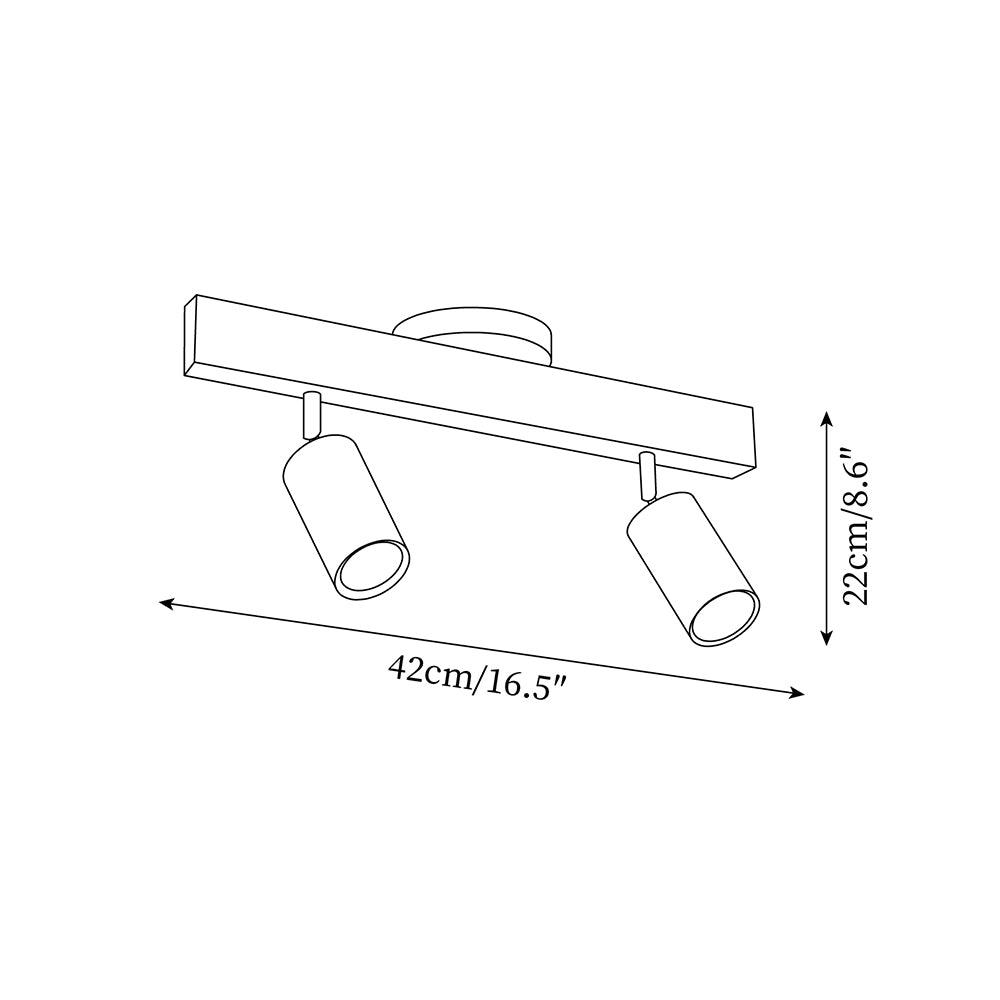 Veril Track Lighting Spotlight Wood - Neutralighting