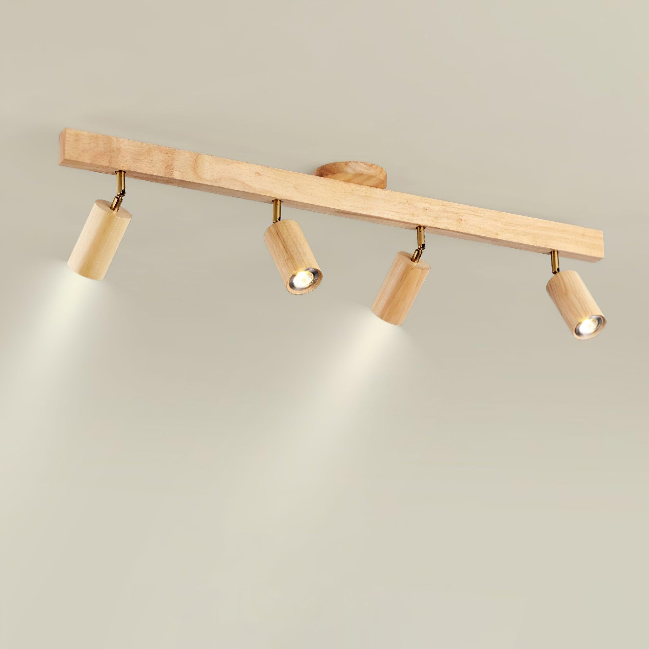 Veril Track Lighting Spotlight Wood - Neutralighting