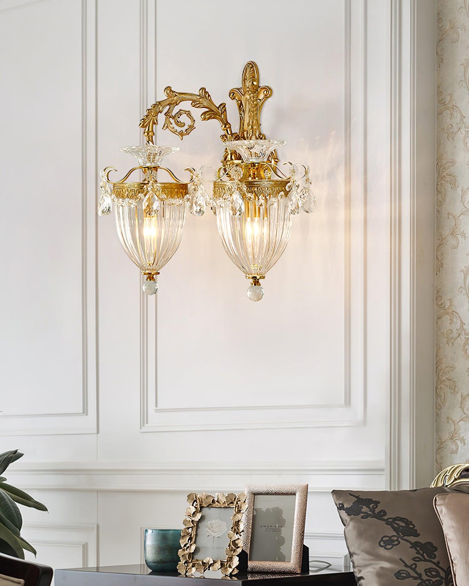 Elosia Gold Double Wall Lamp - Neutralighting