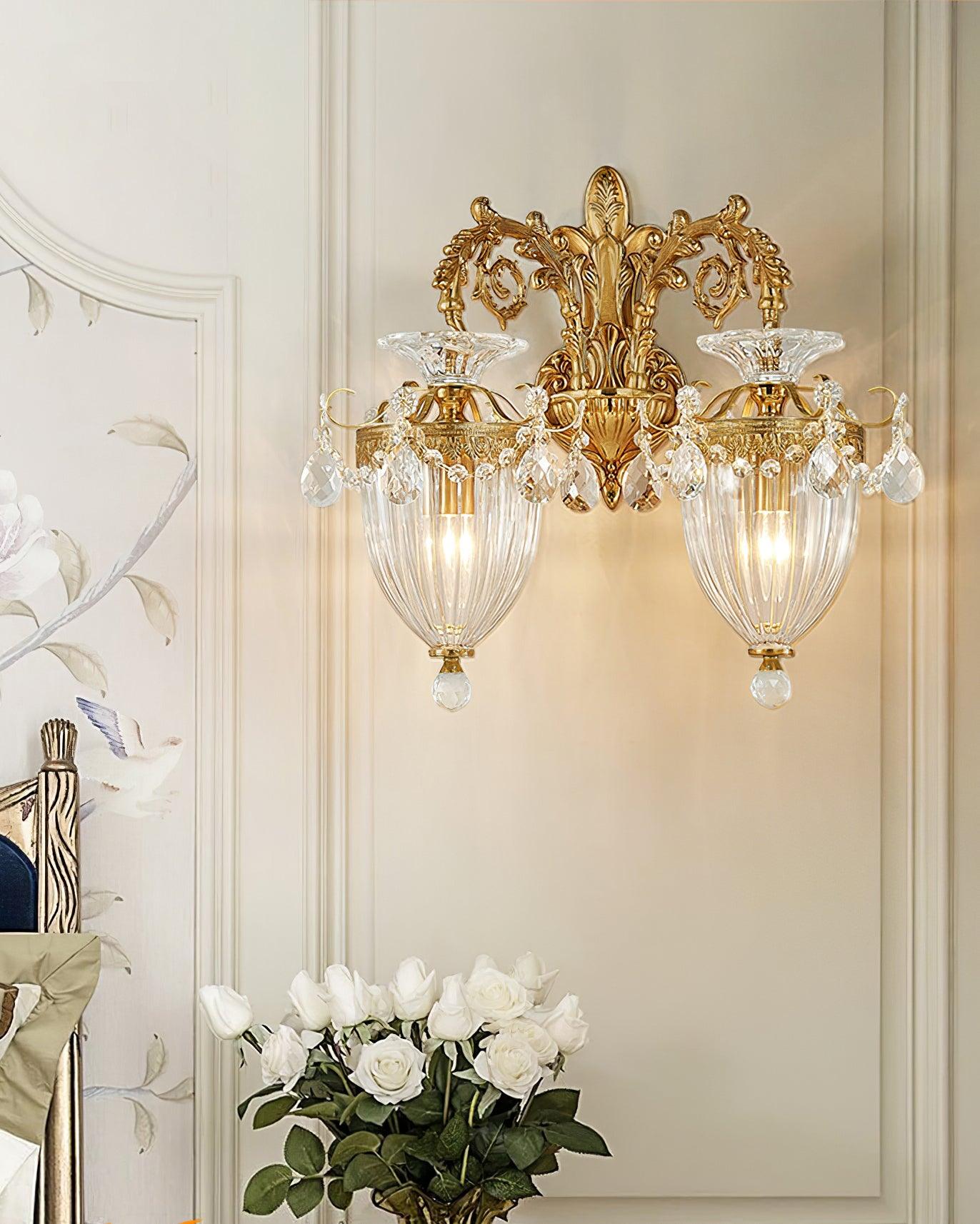 Elosia Gold Double Wall Lamp - Neutralighting