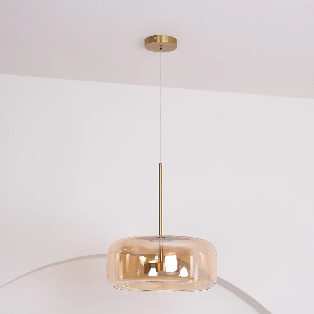 June Morden Glass Pendant Light Clear/Smoky/Amber - Neutralighting