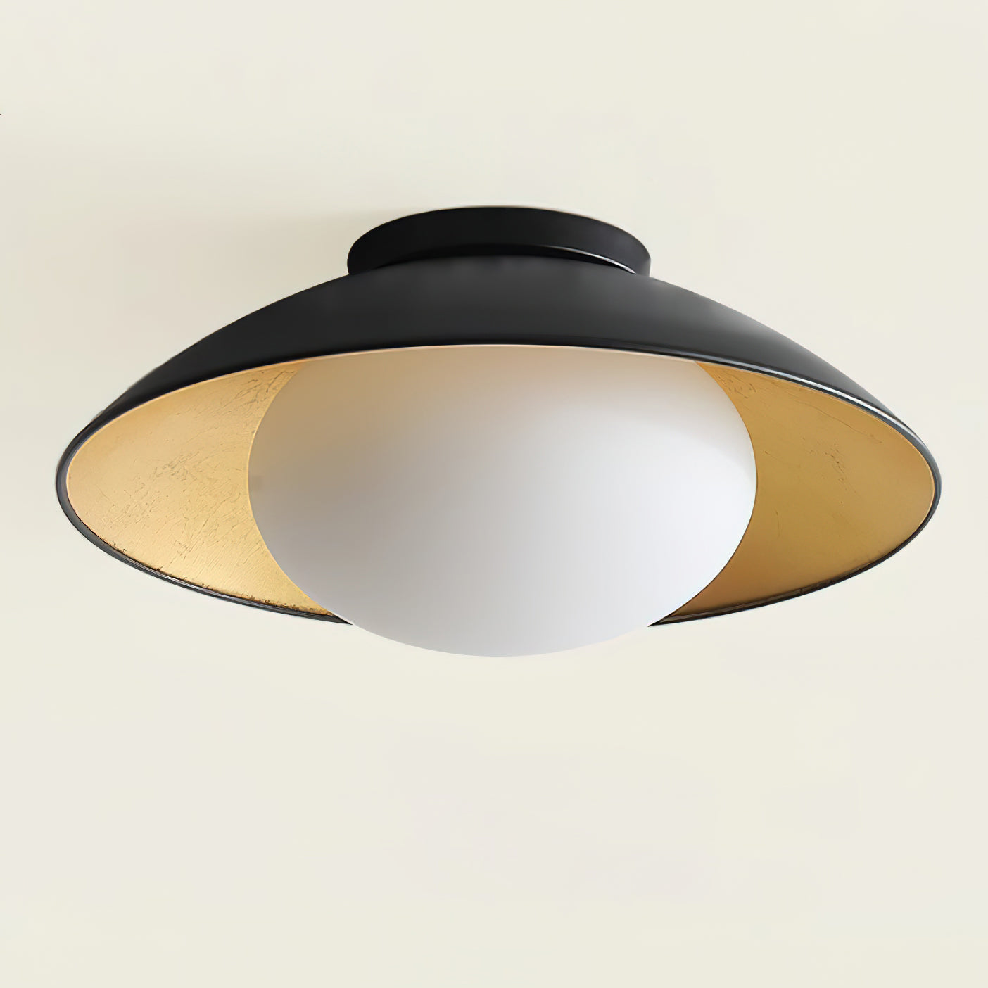 Ceiling Light Metal Canopy Glass Globe Modern Minimalist - Neutralighting